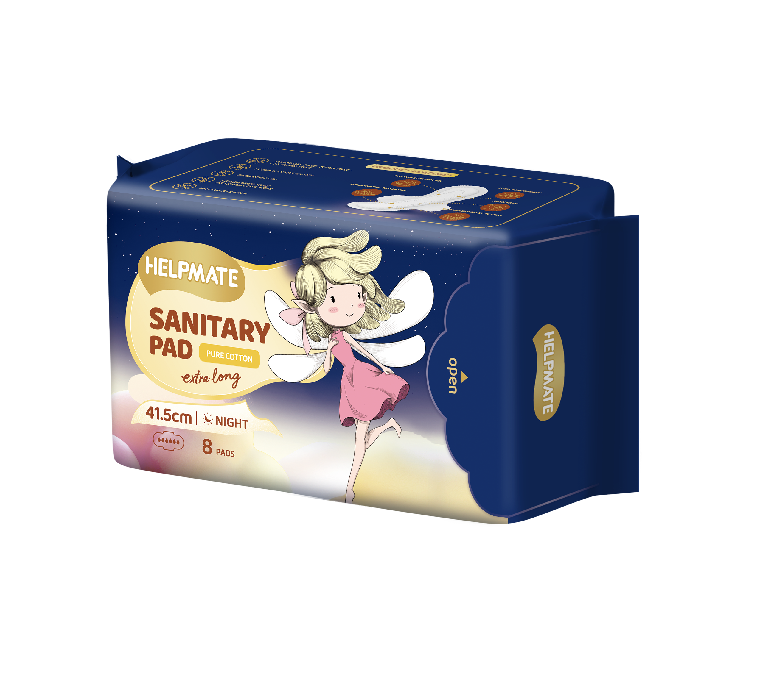 Absorberende helpmate panty voering voor meisjes dame 415 mm